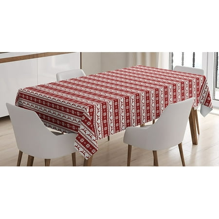 Christmas Decorations Tablecloth By Norwegian Scandinavian