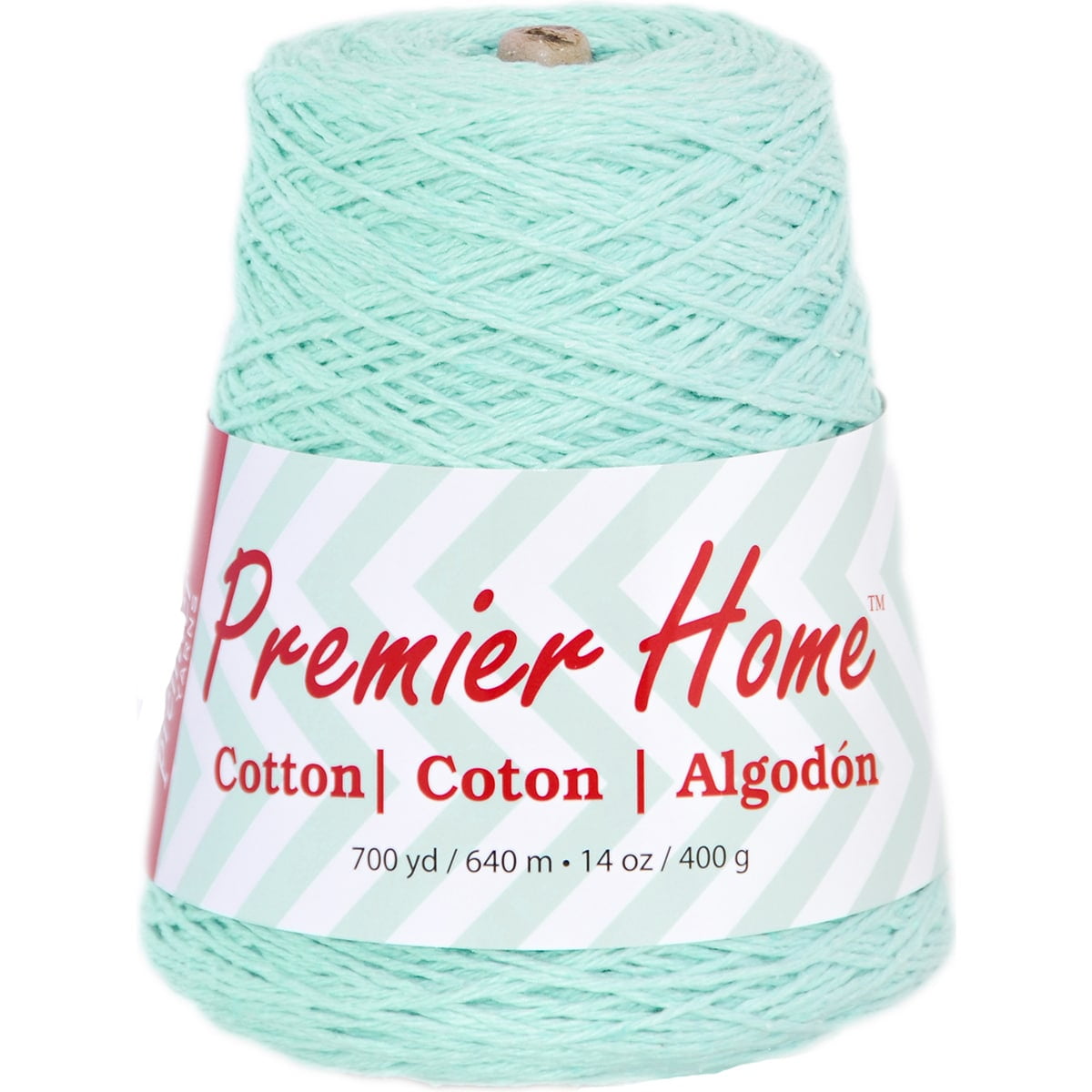 Premier Home Violet Splash Cotton Yarn Cone, 700 yards
