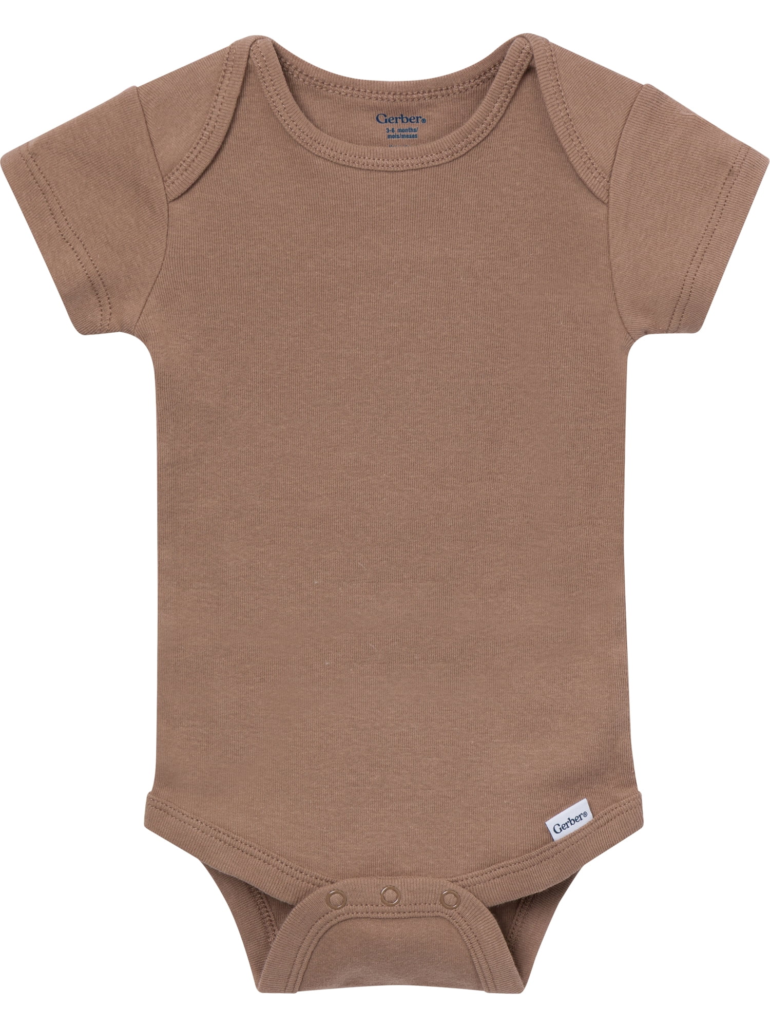 Gerber Baby Neutral Short Sleeve Onesies, 8-Pack, Sizes 0/3 Newborn - 12 Months