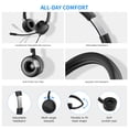 thumbnail image 3 of H360 3.5mm/USB Wired Telephone Headset Call Center Earphone with Microphone On Ear Computer Headphone Volume Control Speaker Mic Mute Adjustable Headband, 3 of 8