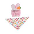 thumbnail image 2 of Disfraz de ganso de Pascua para estatua de 58 cm, divertido, creativo, decorativo, primaveral, con orejas de conejo y bufanda para patio, porche y Rosa, 2 of 8