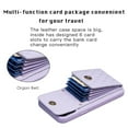 thumbnail image 2 of Nalacover Crossbody Wallet Case for iPhone 14 Pro, Back Card Slots Magnetic Button Cover with Adjustable Shoulder Strap Lanyard Kickstand Soft TPU Elegant PU Leather Shockproof Case,Lightpurple, 2 of 6