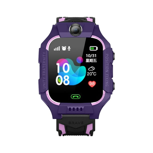 Reloj inteligente para niños Z6 | Rastreador GPS | Llamada de voz bidireccional | Cámara | Fotografía remota | Botón de emergencia SOS | Juego seguro | Reloj despertador | Pantalla táctil de 1,44