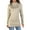 Heather Oatmeal, variant on Max Studio Womens Ruched Turtleneck Pullover Top Beige XS