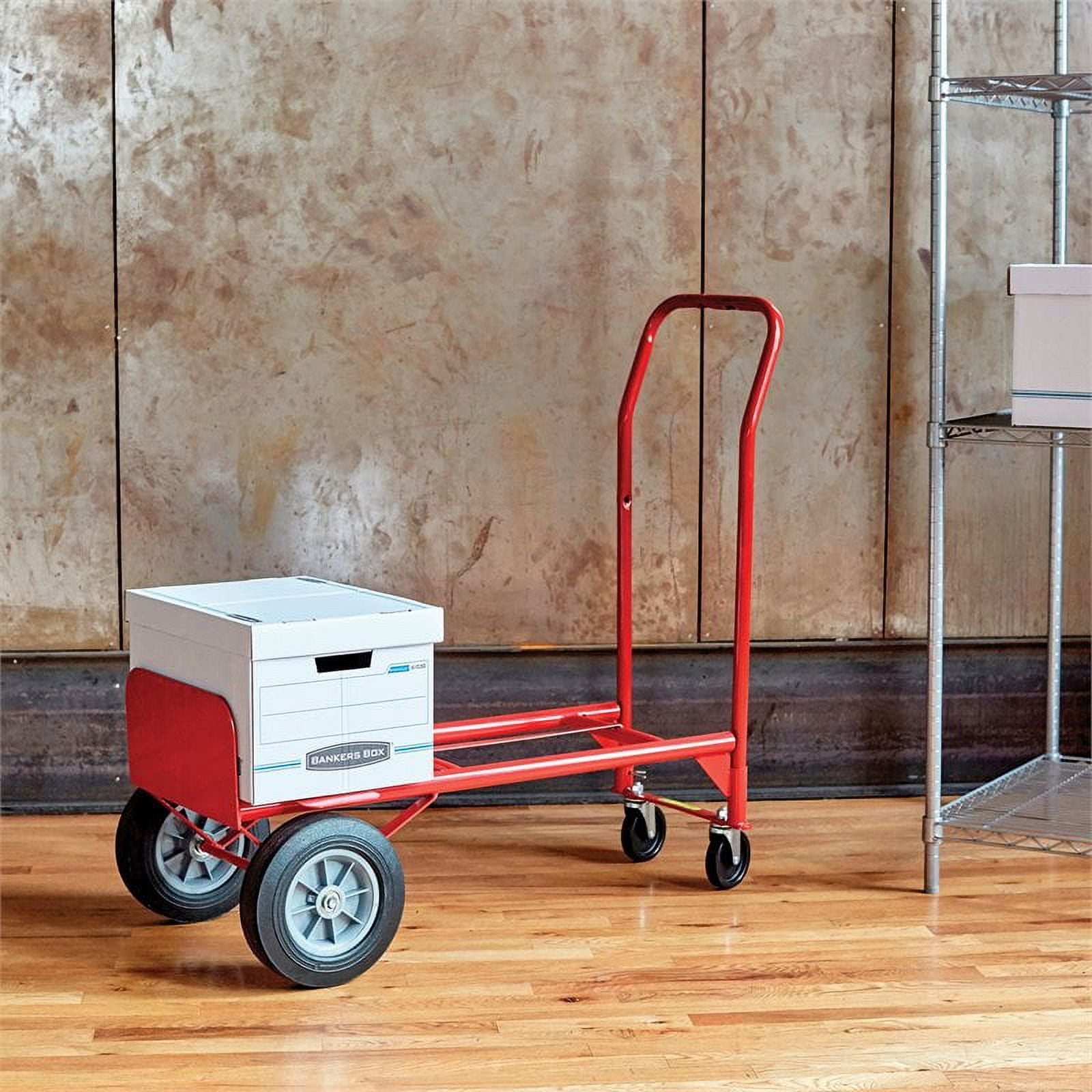 Safco, Convertible Hand Truck, 1 Each, Red