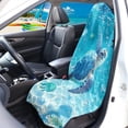 thumbnail image 2 of Bulopur Sea Turtle Car Seat Towel Waterproof Front Seat Cover Universal Washable Sweat Carseat Protector for Beach Summer Outdoor Tropical Auto Interior Decor Fit SUV Sedan Truck, 2 of 8