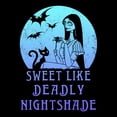 thumbnail image 2 of Mens The Nightmare Before Christmas Halloween Sally Sweet Like Deadly Nightshade Sweatshirt, 2 of 5