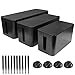 thumbnail image 3 of Cable Management Box Set 3 Size Cable Organizer Box to Hide Wires Power Strips Electrical Cord from TVs Computers - Electrically Safe ABS Material Cord Organizer Box Cable Box Organizer Cord Box Black, 3 of 4