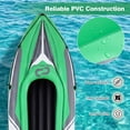 thumbnail image 4 of Goplus Inflatable Kayak 2 Person, Heavy Duty Tandem Touring Kayak with Aluminum Paddles Green + Black, 4 of 9