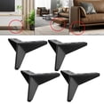 thumbnail image 3 of Paquete de de muebles de alta resistencia, patas de armario, sofá de pzas, patas de estilo modern tocador, armario, armario de TV, Negro 10cm Baoblaze Patas del gabinete del sofá, 3 of 8