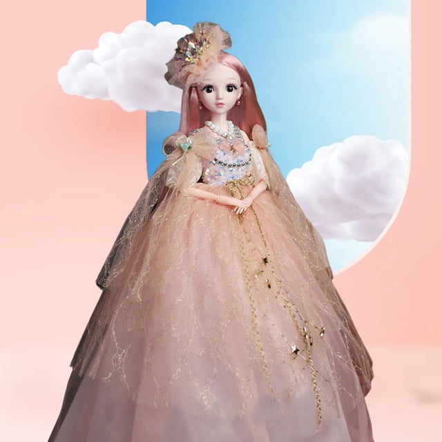Muñeca princesa, muñeca de moda, articulaciones flexibles, con vestido y accesorios, muñeca articulada de bola 1/3, muñecas BJD para juego de muñecas, juguetes Princesa Lucía CUTICAT muñeca de rótula