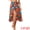 Red, variant on Women's Ruffle Self Tie Knot Split Beach Wrap Midi Skirt M Black