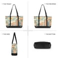 thumbnail image 6 of FORMRS Canvas Laptop Tote Bag for Women with 15.6" Computer Compartments Shoulder Handbag, Beige Rainbow Clouds, 6 of 7