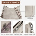 thumbnail image 3 of APHISON Trendy Women's Crossbody Bag, Vegan Leather Purse with Adjustable Strap and Shoulder Handbag - Gray, 3 of 6