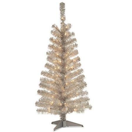 4 pre lit medium silver tinsel artificial christmas tree 4 pre lit medium silver tinsel artificial christmas tree
