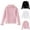 Pink, variant on ATOGUTA Sweaters for Girls Turtleneck Sweaters Kids Long Sleeve Knit Pullover Jumper Size 2T-13, Black