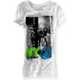 thumbnail image 1 of Aeropostale Womens <3 New York City Graphic Camiseta, Blanco, X-Small Aeropostale Camiseta gráfica, 1 of 1