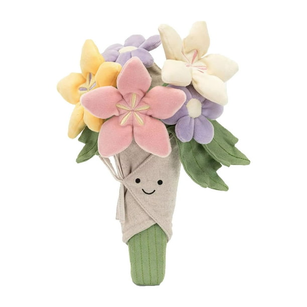 Flores de peluche P L U Sh Flores de peluche Decoración floral para mujeres 1 unidad