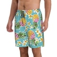 thumbnail image 2 of Naloa Cute Pineapples Men's Beach Shorts, Surfing shorts, Swim trunks, Quick Dry Swim Trunks for Surfing Beach Fun - X-Large, 2 of 9