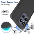 thumbnail image 5 of Defender Case for Motorola Moto G Play 2025 / G Power 2025 / G Power 2026 6.8", Dual Layer PC+TPU Rugged Shockproof Full Body Protective Cover,Black, 5 of 5