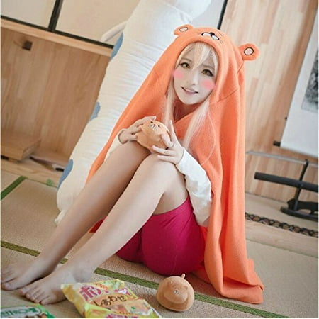 Anime Himouto! Umaru-chan Cosplay Cloak Hoodies Flannel Coat Daily Blanket Quilt by
