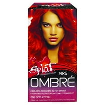 Splat Hair Color Ombre Fire Fire Red Hot Ember