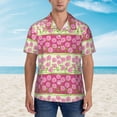 thumbnail image 4 of Haiem Flowers Printed Hawaiian Shirt for Men - Men’s Casual Beach Summer Shirts - Stretch Fabric with Modern Fit-Large, 4 of 9