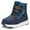 Blue, variant on HOBIBEAR Toddler Boys Girls Snow Boots Winter Shoes Warm Lined Waterproof