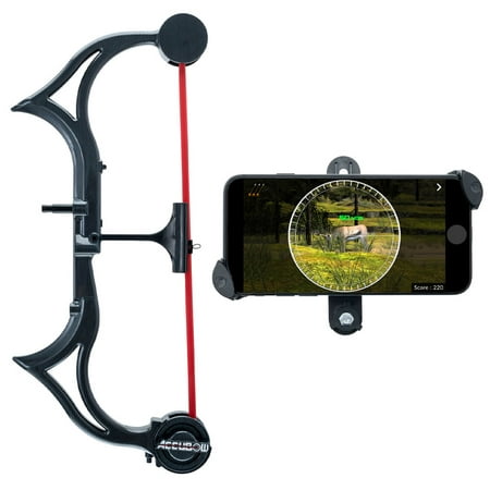AccuBow Bow Hunting Archery Trainer with Adjustable Resistance + Phone (Best Bow Mounted Camera)