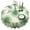 Green Tie Dye, variant on Colorful Leaf Pattern Round Tablecloth 60"x60",Wrinkle Wipeable Table Cloth for Kitchen Dining Room Picnic Patio Party