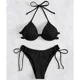 thumbnail image 2 of Conjunto de Bikini con cordones para mujer, traje de baño Sexy con cordón, ropa de playa de leopardo, 2 piezas, 2 of 5
