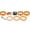 Gold, variant on M Buder 6Pcs Bike Headset Spacer Aluminium Alloy Stem Spacers for Mountain Bike Black 1.1 inches / 28.6 mm [cite: 13]