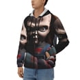 thumbnail image 2 of Lsque Chucky for Mens Full-zip Hoodie, Zip-up Pullover Hooded Sweatshirt, Kangaroo Pocket Hoodie Ideal for Daily Wear, Travel, and Home-Large, 2 of 8