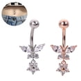 thumbnail image 3 of SharkTRUE Simple Teardrop-shaped Belly Button Buckle Human Body Non-piercing Button Buckle Button Belly, 3 of 8