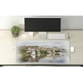 thumbnail image 2 of Abstract Computer Mouse Pad, Bruges Canal View Classic Gothic Architecture Building Watercolor Paint, Rectangle Non-Slip Rubber Mousepad X-Large, 35" x 15" Gaming Size, Multicolor, by Ambesonne, 2 of 2
