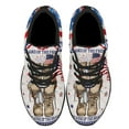 thumbnail image 2 of Land Of The Free Because Of The Brave Veteran Boots Independence Day Patriotic Shoes Sneakers Black Size 7.5, 2 of 7