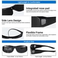 thumbnail image 6 of TINHAO Wrap Around Fit Over Glasses Sunglasses for Men with Hard Case, Polarized UV400 Prescription Glasses for Driving Fishing Cycling Hiking Outdoor Sport, 6 of 7