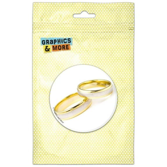 Wedding Rings Love Romance Pinback Button Pin Badge