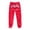 C-Red158, variant on DHFJKG Women's I Love My Hot Boyfriend Letter Print Jogger Pants, Elastic Waist Loose Casual Sweatpants Fashion Streetwear Trousers