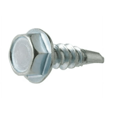 

Everbilt #10 x 1/2 in Hex Head Self Drilling Sheet Metal Screw (100-Pack) 801242