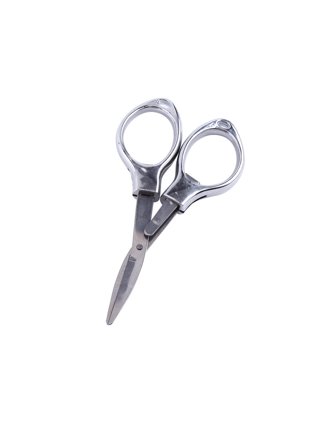 8 Pcs Stainless Steel Scissors Folding Mini Scissor Anti Rust Portable  Keychain Scissors Small Glasses Shaped Compact Shear Telescopic Cutter for