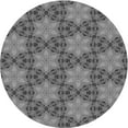 thumbnail image 1 of Ahgly Company Indoor Round Patterned Gunmetal Gray Area Rugs, 5' Round, 1 of 6