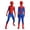 Blue, variant on HTQWLP Halloween Superhero Fancy Dress Costumes, Superhero Onesie Cosplay Outfits with Masks, One-Piece Superhero Jumpsuit, Halloween Party Dress up Performance Costume for Men, Black I/160
