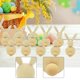 thumbnail image 4 of 10 muñecos de madera sin terminar que puedes hacer tú mismo: muñecos de Pascua, juguetes de para proyectos de manualidades., 4 of 9