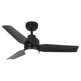 thumbnail image 5 of 42" Modern Black Dimmable DC Motor Ceiling Fan with Light and Remote for Bedroom and Office, 5 of 18