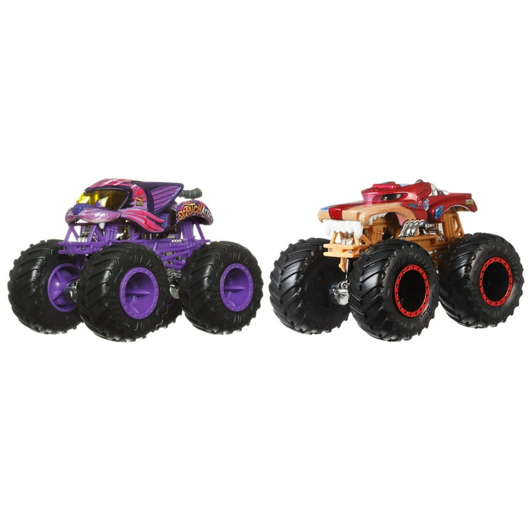 Hot Wheels Monster Trucks Demolition Doubles, 2-Pack of 1:64