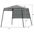 thumbnail image 3 of Patiojoy 7x7 FT Pop-up Canopy Portable Outdoor Offset Tent w/Carry Bag Grey, 3 of 10
