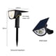thumbnail image 2 of Billuyoard Focos LED solares de 2 piezas para iluminación exterior impermeable, jardín Solar impermeable Iluminación y accesorios, 2 of 6