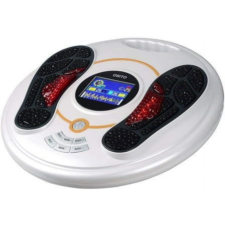 EMS Foot Massager- EMS & TENS Muscle Stimulator, Foot Circulation Device, Improves Circulation, Relax Stiffness Muscles, Relieve Feet and Legs Pain