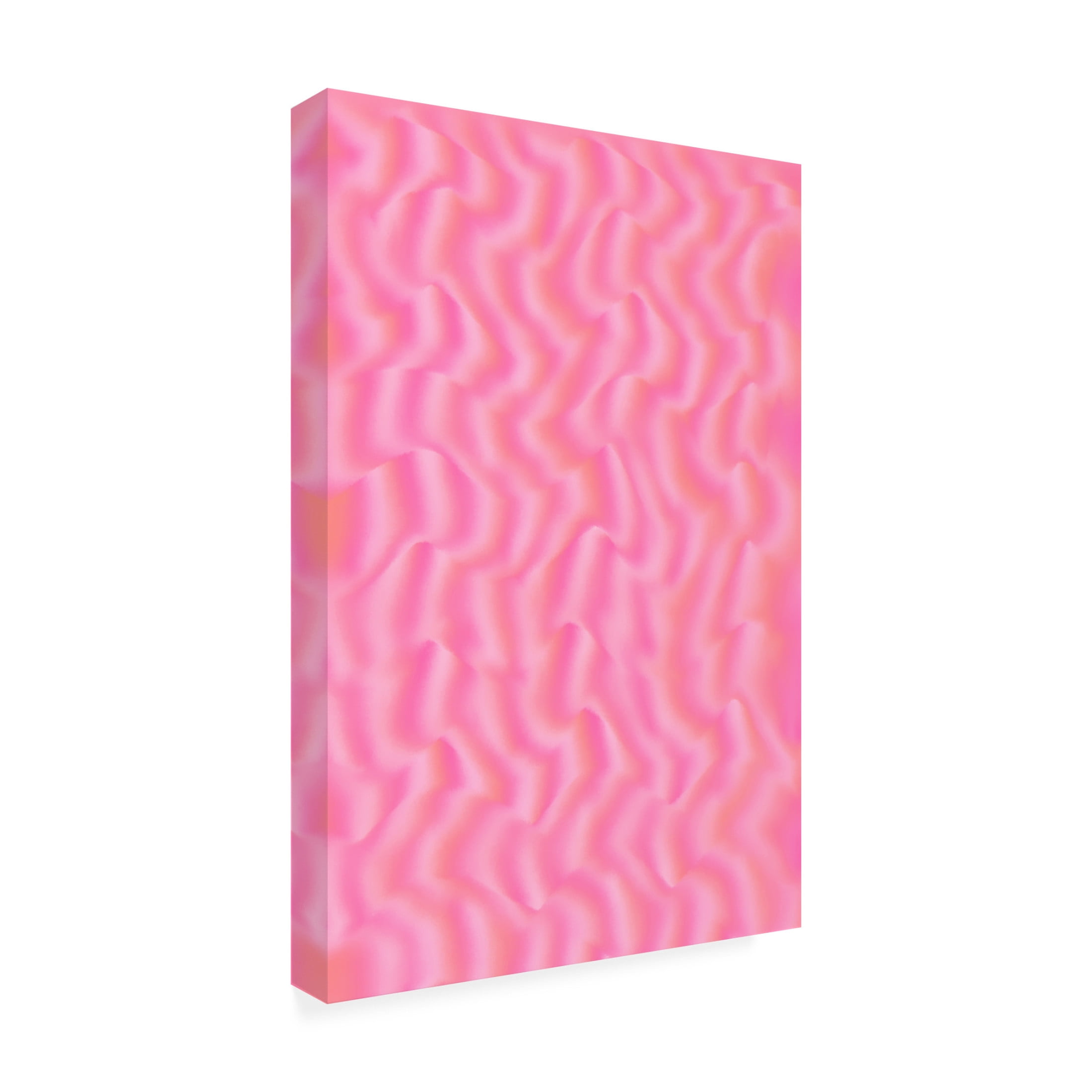 Canvas Wall Art - Treechild 'Pink Silk Pattern' Wall Art for Living Room, Bedroom, or Office D?cor by Trademark Fine Art - 16 x 24 Inches